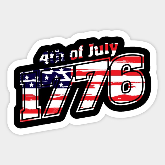 Independence Day of America Sticker by VEKTORKITA
